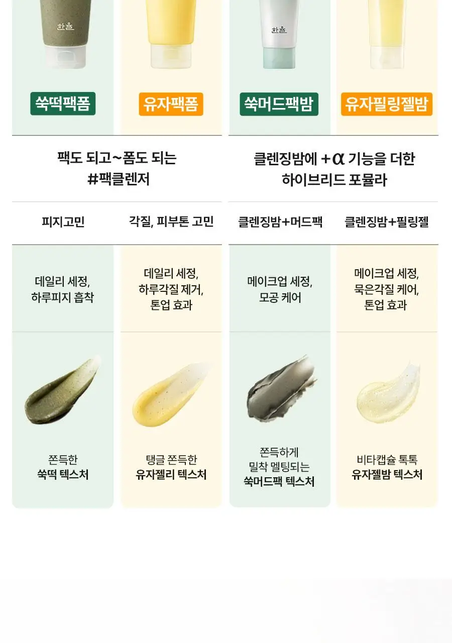[짜서쓰는 클렌징밤] 한율 쑥시카 쑥머드팩 클렌징밤 100g 기획 (+15g) 상세페이지 66